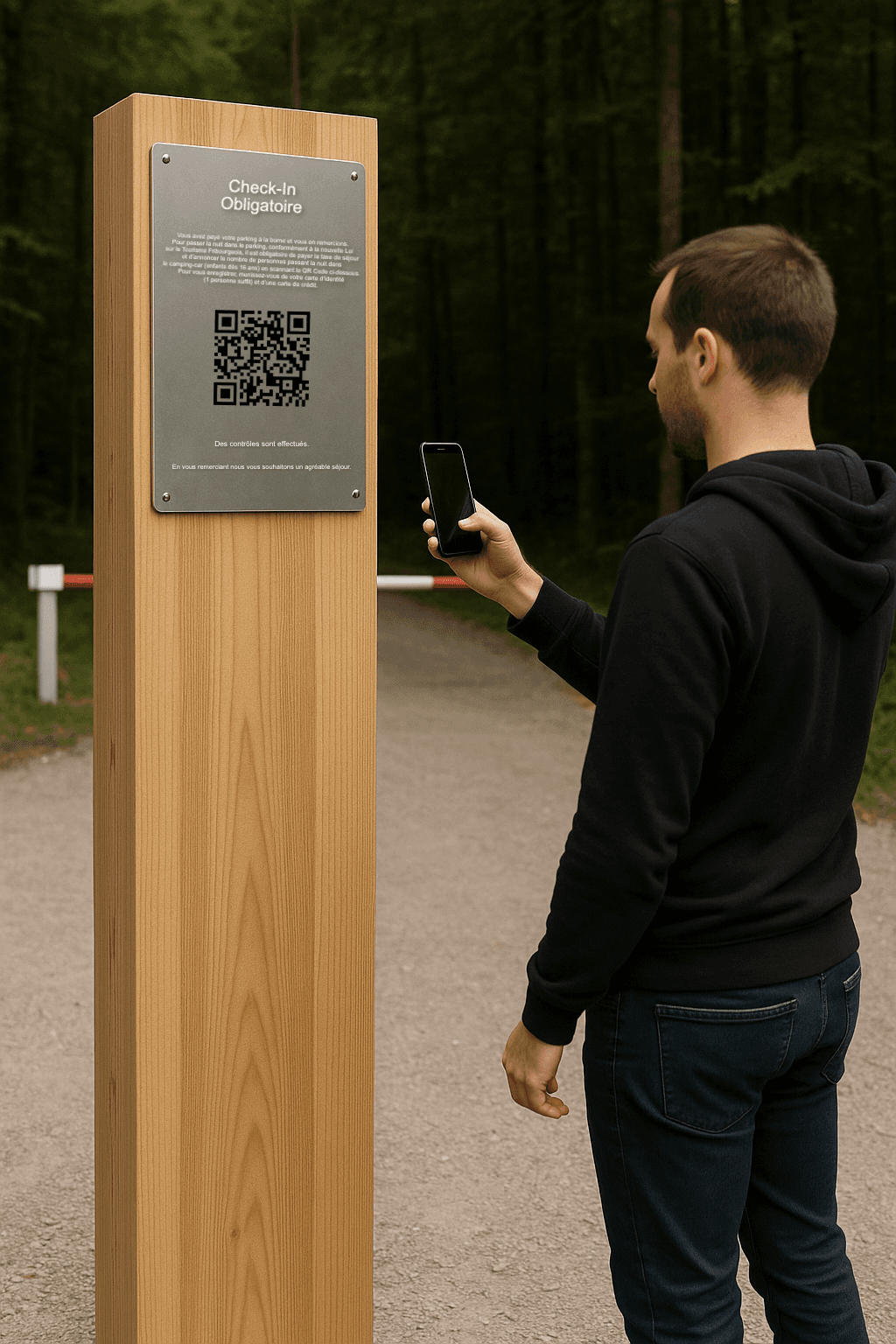Totem SelfKey debout - Alternative de présentation